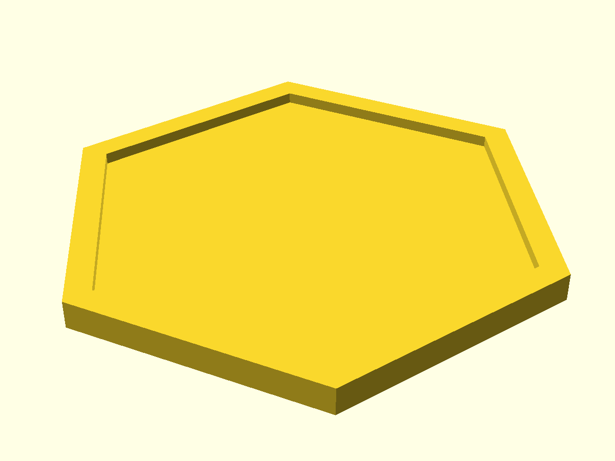 Posavasos hexagonal moderno - Archivo STL Gratis